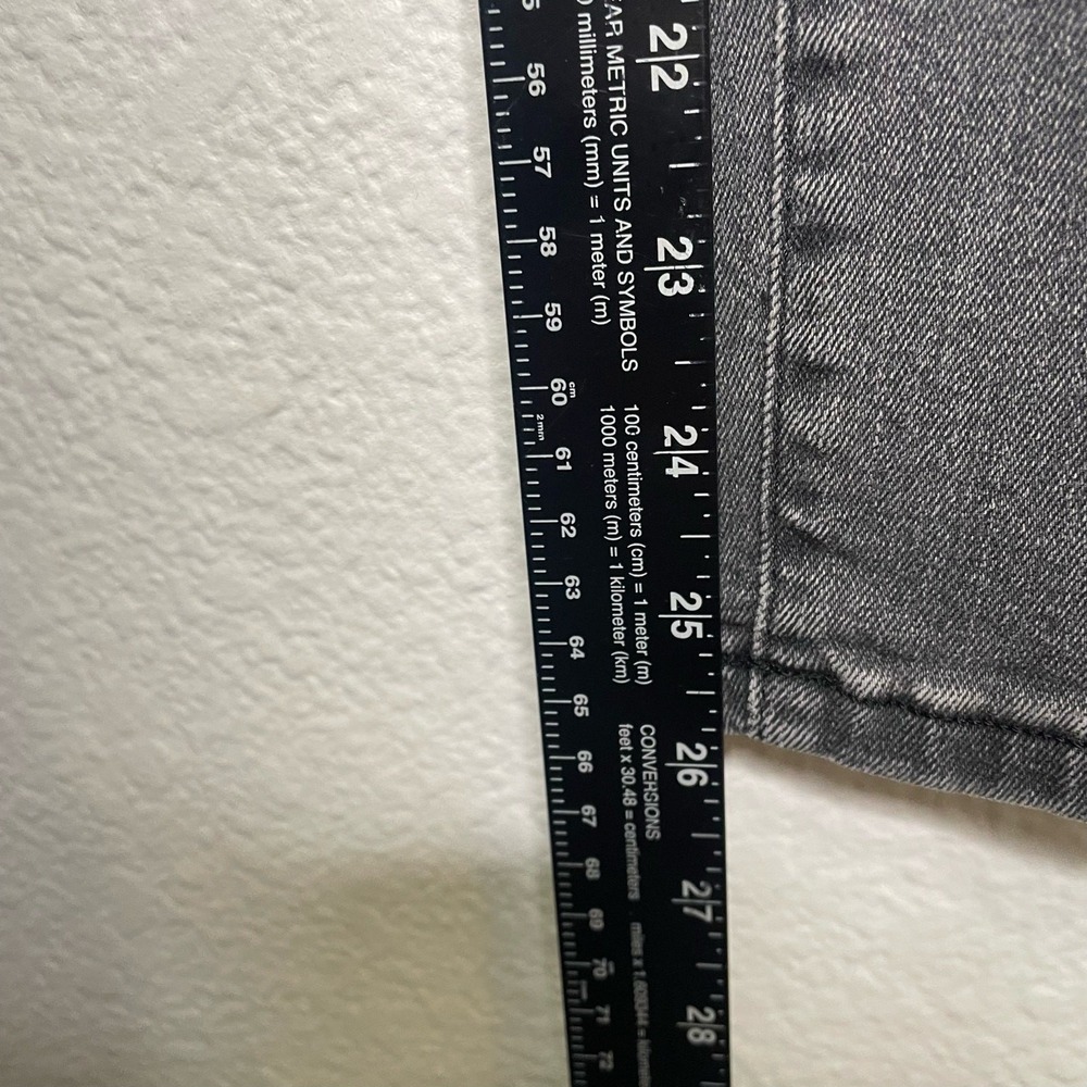 Everlane High-Rise Slim-Straight Ankle Jeans Charcoal Grey Size 25 Ankle - Picture 6 of 14